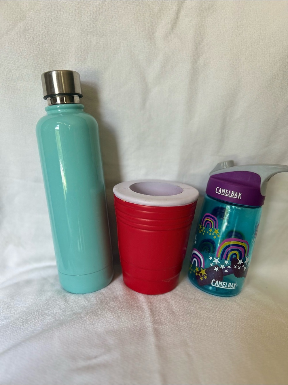 CamelBak Teal & Purple Kids Bottle with Rainbow Stars